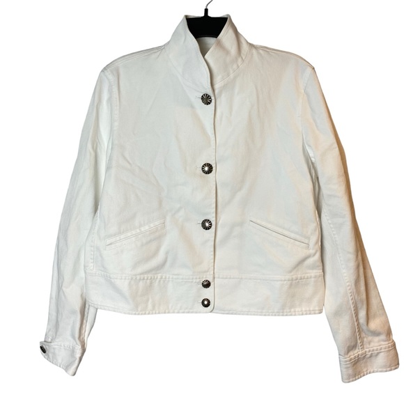 Lauren Ralph Lauren Jackets & Blazers - Lauren Ralph Lauren white denim jean jacket western size large